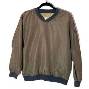 Brooks Golf vintage windbreaker jacket golf sporty, brown, Men’s S Women’s M